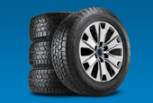 Get up to a $70 rebate by mail or earn up to 25,000 FordPass™ Rewards bonus Points when you buy four select tires.